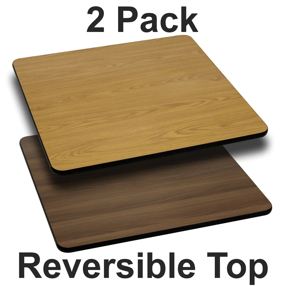 2 Pk. 42'' Square Reversible Laminate Table Top N87639