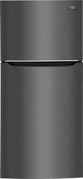 Top Freezer Freestanding Refrigerator Black Stainless Steel T284840
