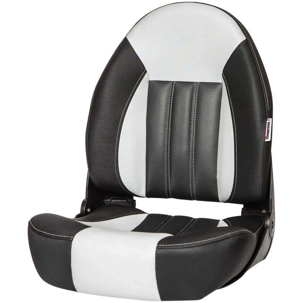 Black Gray Carbon High-Back Boat Seat X664