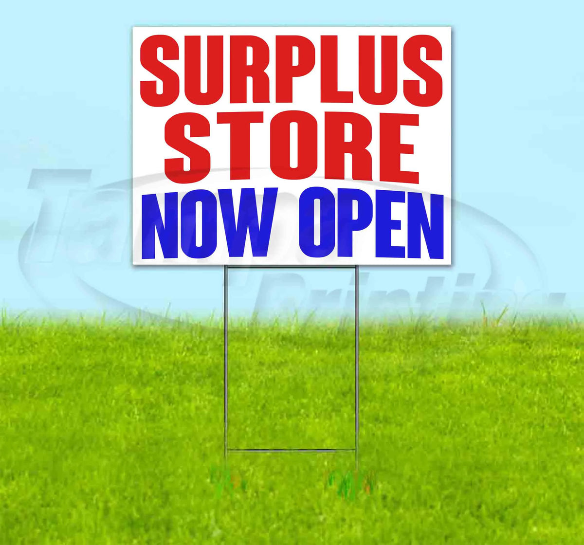 Yard Sign with Metal Step Stake K6688