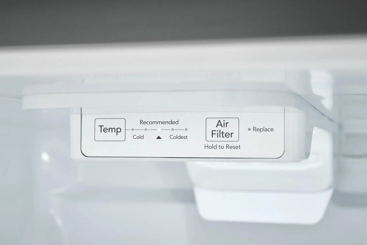 Top Freezer Freestanding Refrigerator Black Stainless Steel T284840
