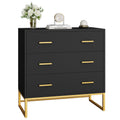White 3 Drawer Wood Dresser F380509