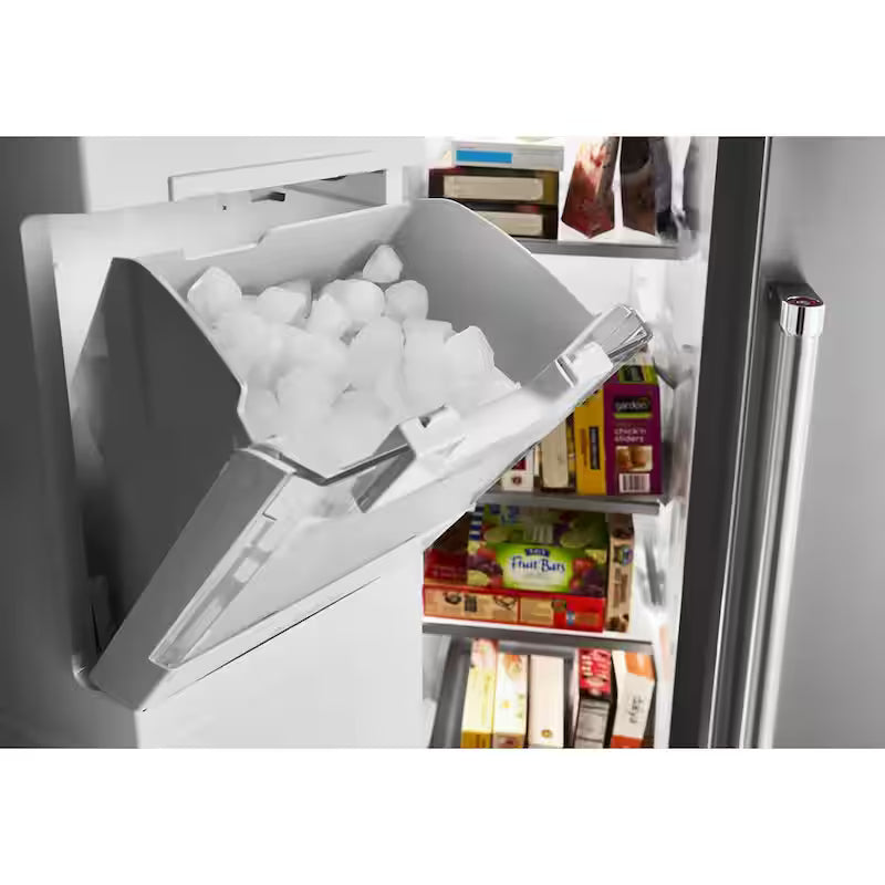 36 in. W 24.8 cu. ft. Side by Side Refrigerator with Exterior Ice and Water Stainless Steel G5569