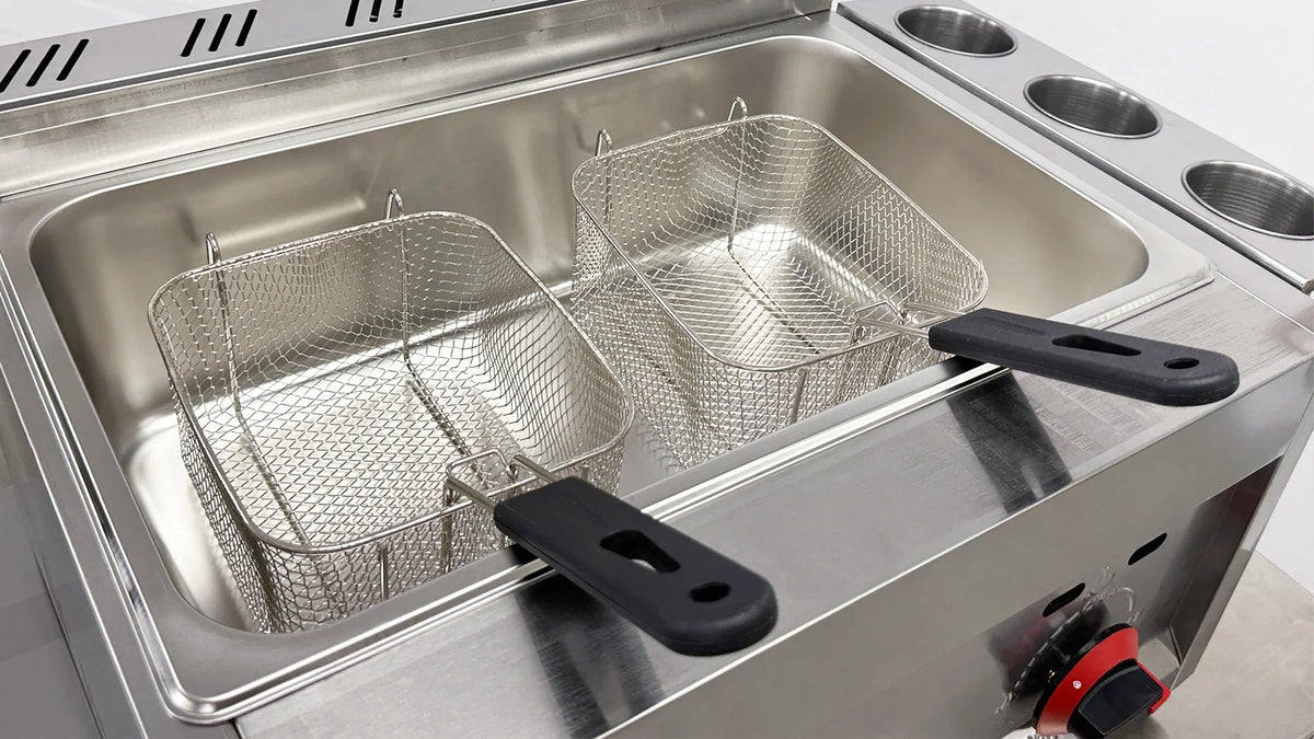 7 gallon Commercial Countertop Deep Fryer 2 Basket Propane M2509