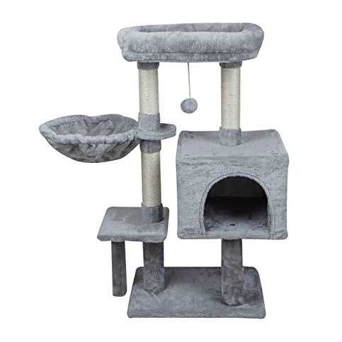 Cute Cat Tree Kitten Cat Tower with Sisal Scratching Posts T618