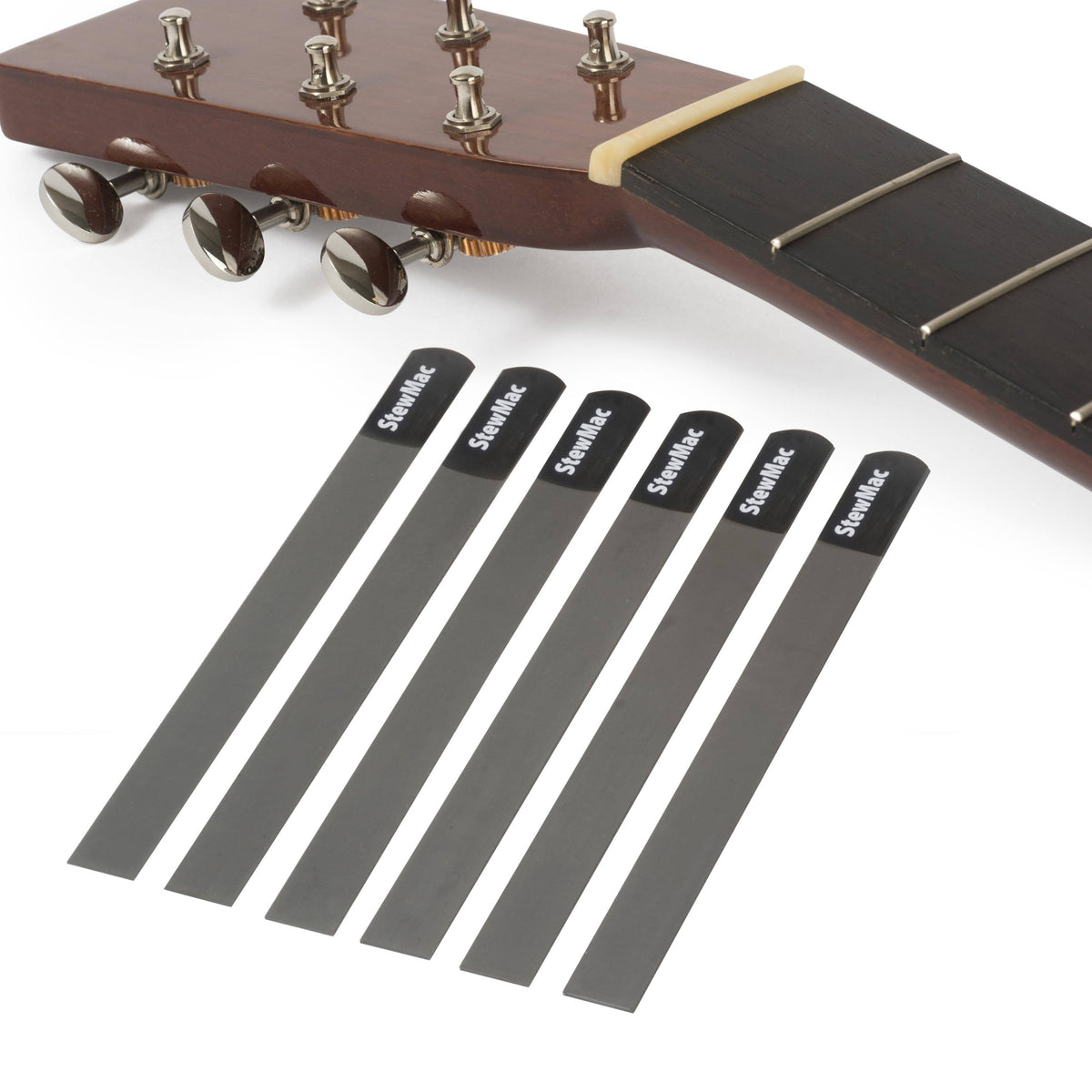 Gauged Nut Slotting File Set for Acoustic Guitar, Set of 6 E308