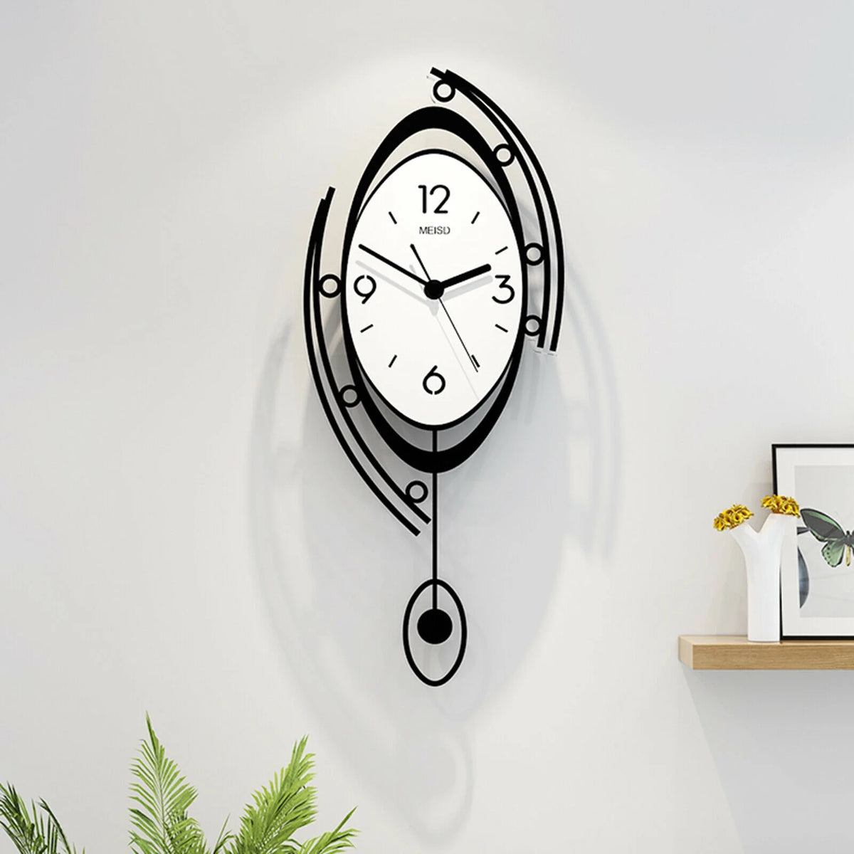 Large 3D Metal Wall Clock V162779