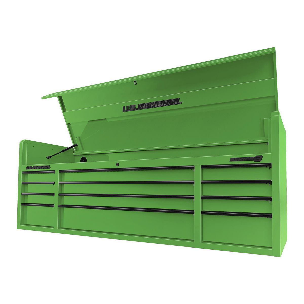 72 in. x 22 in. Triple Bank Top Chest, Red M62434