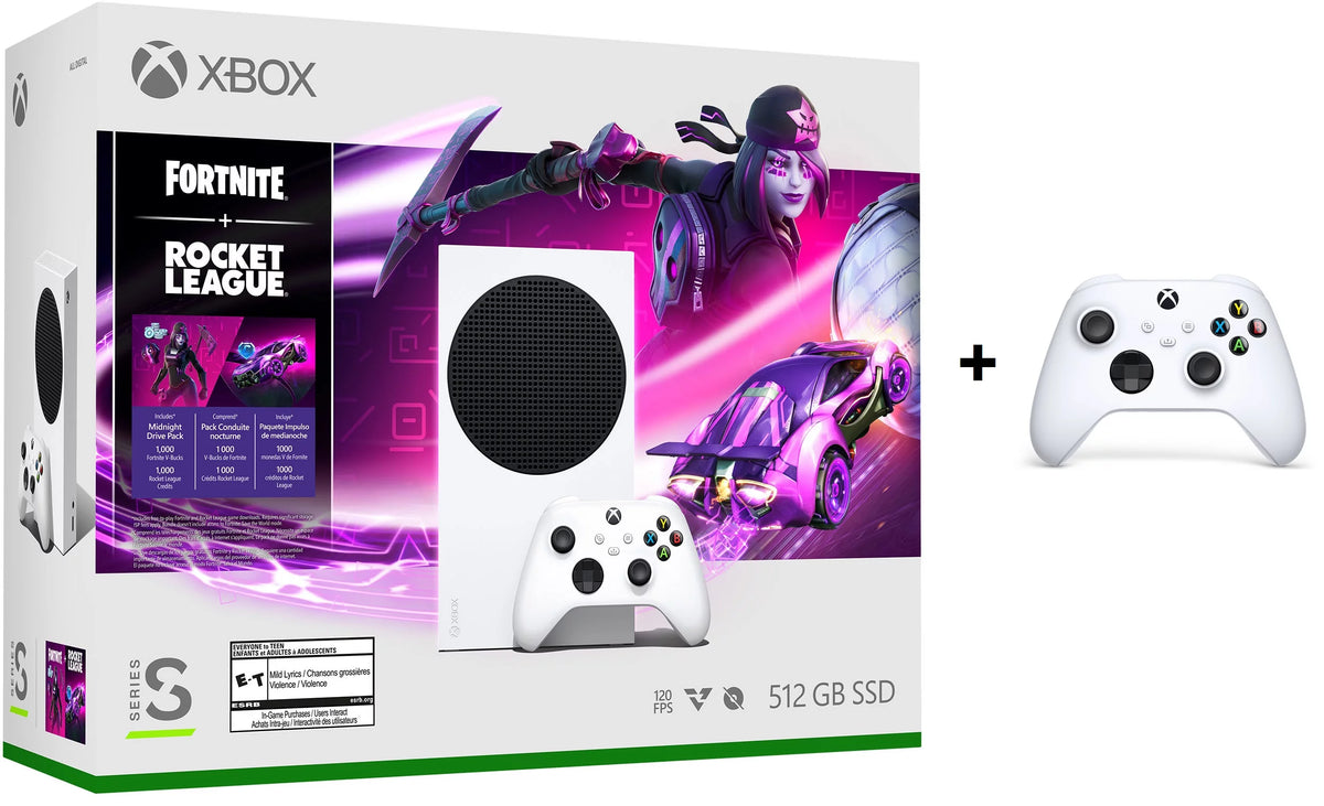 White Xbox Series S Console with Extra Controller A777
