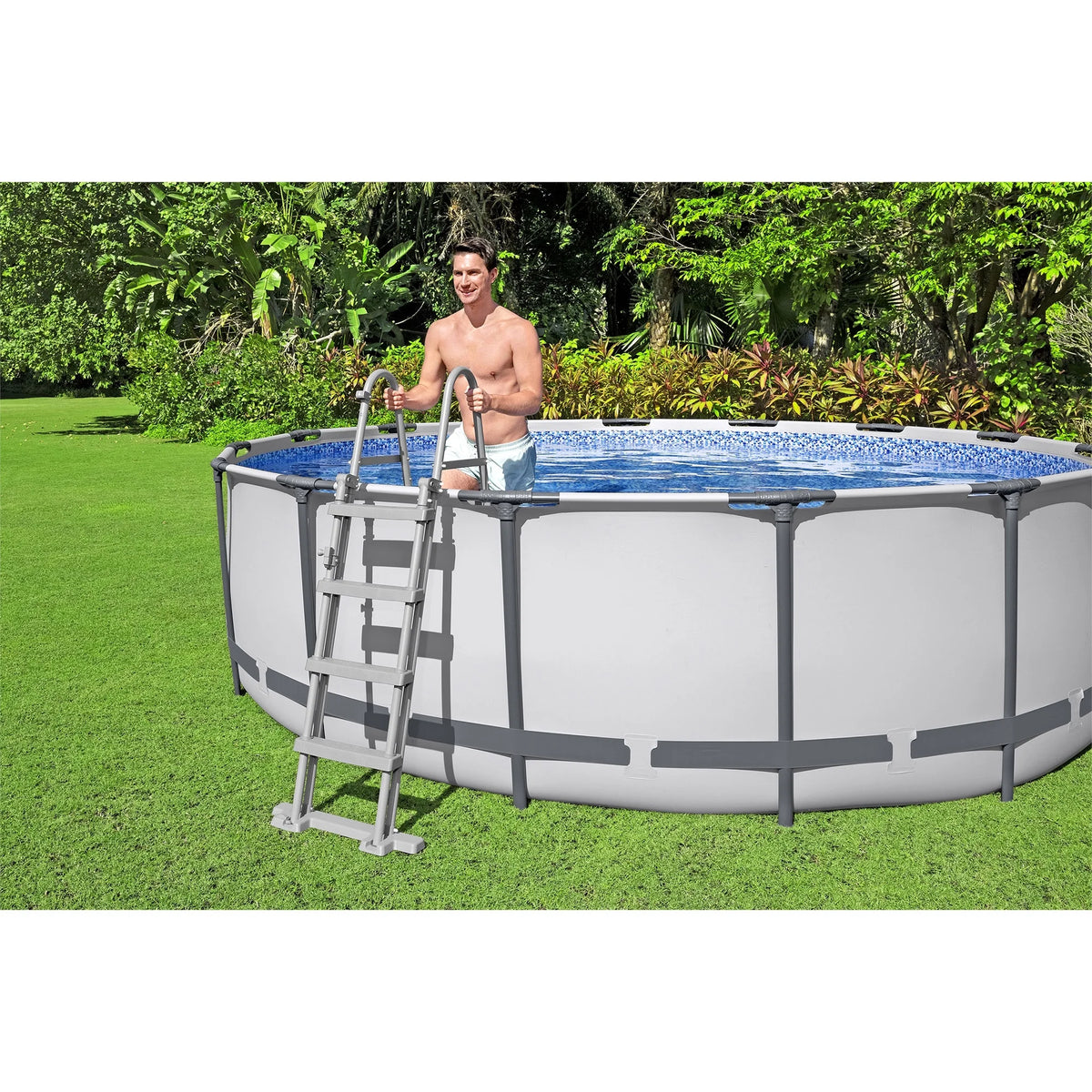 15' x 42 Round Above Ground Swimming Pool Set U6474