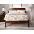 Walnut Open Foot Full-size Platform Bed V966486