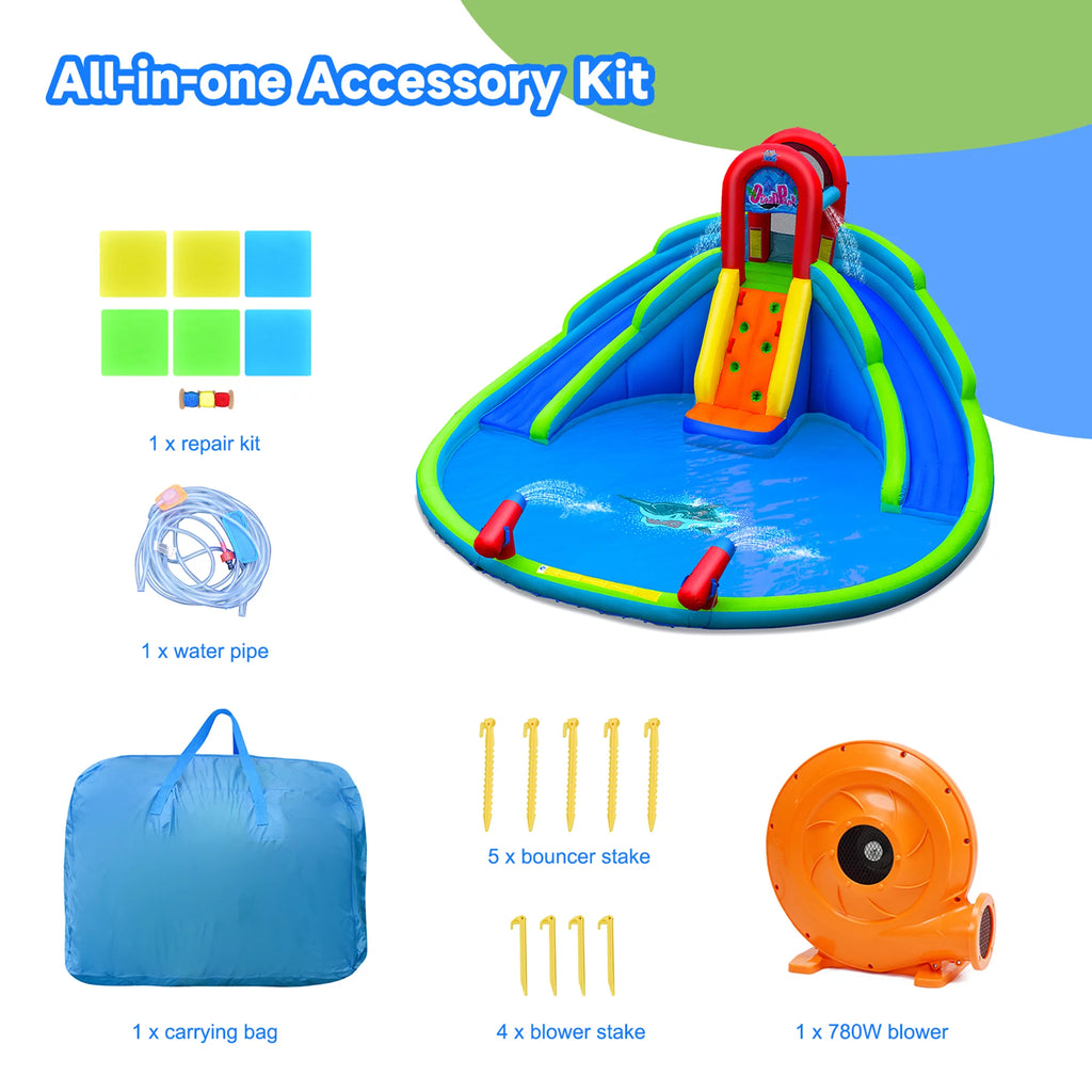 Inflatable Wet & Dry Bounce House with Blower F890