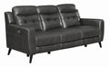 Charcoal Upholstered Power Sofa Q38512
