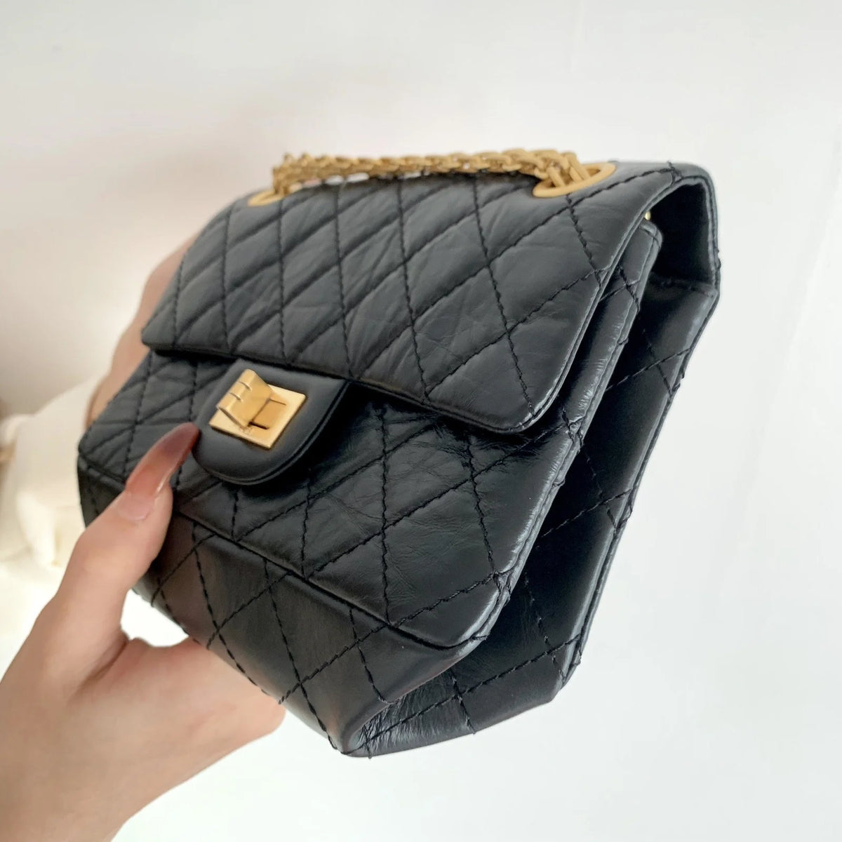 Black Mini 2.55 Handbag M9707