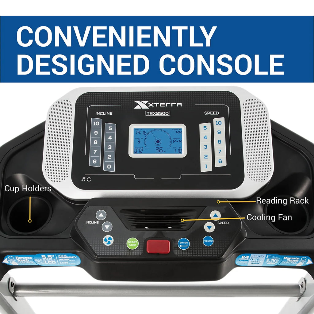 Folding Treadmill with 2.25 HP Motor and 10 Levels Incline H956733