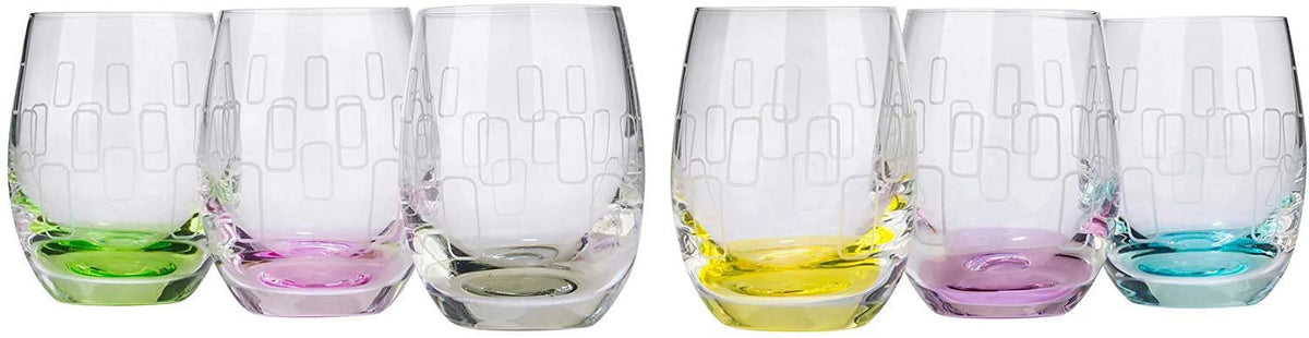 Set of 6 2 oz Crystal Shot Glasses S5306