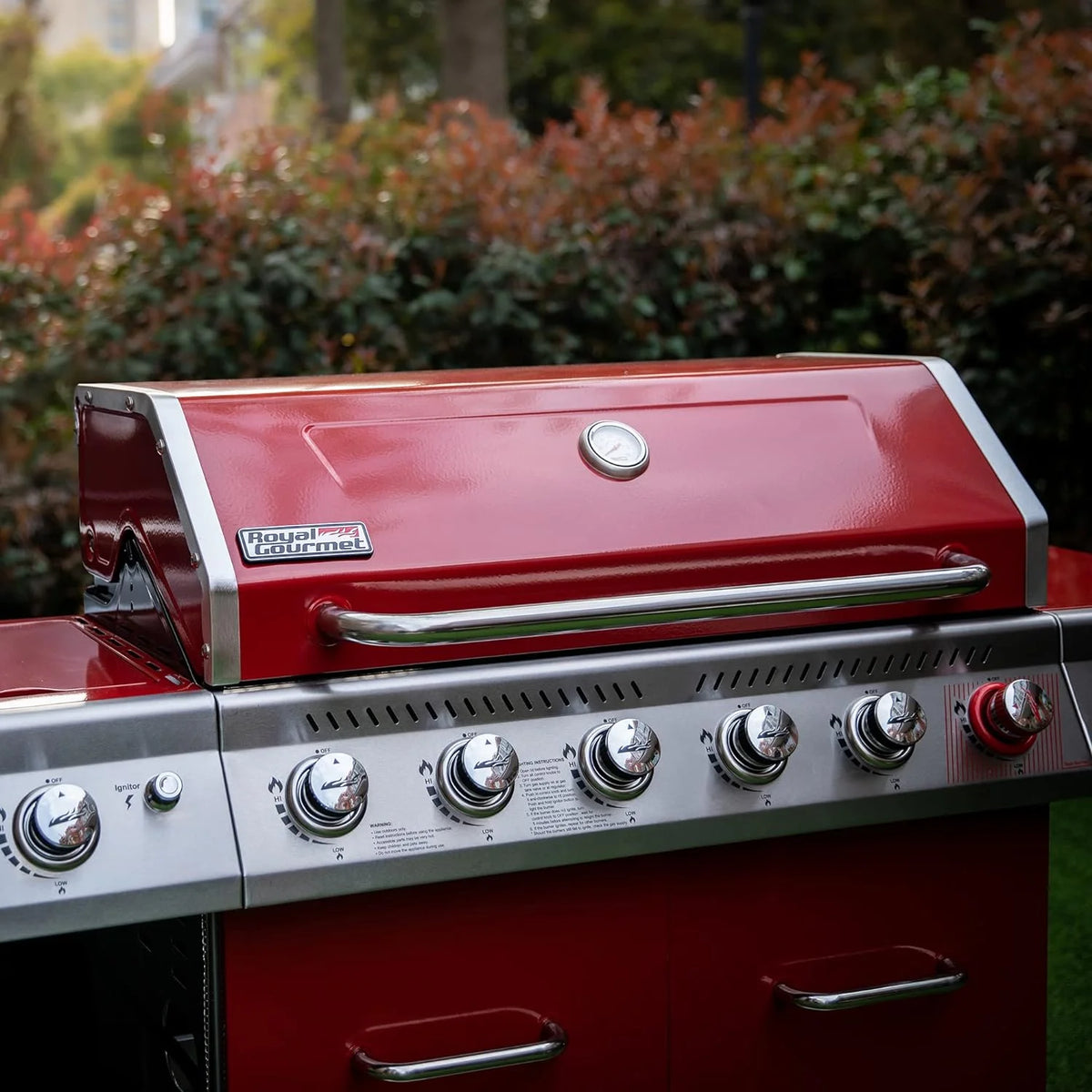 6-Burner Gas Grill with Sear Burner and Side Burner O36894