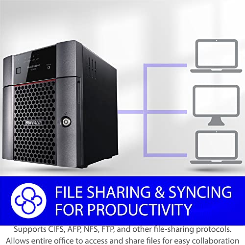 4-Bay 16TB Desktop NAS with Hard Drives Included M6869