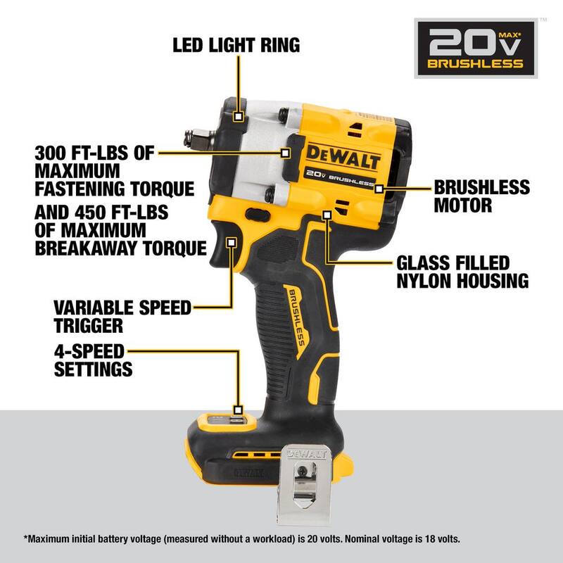 Cordless Brushless 3/8 in. Variable Speed Impact Wrench W127269