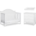 4-in-1 Convertible Crib and Dresser Set in White N904