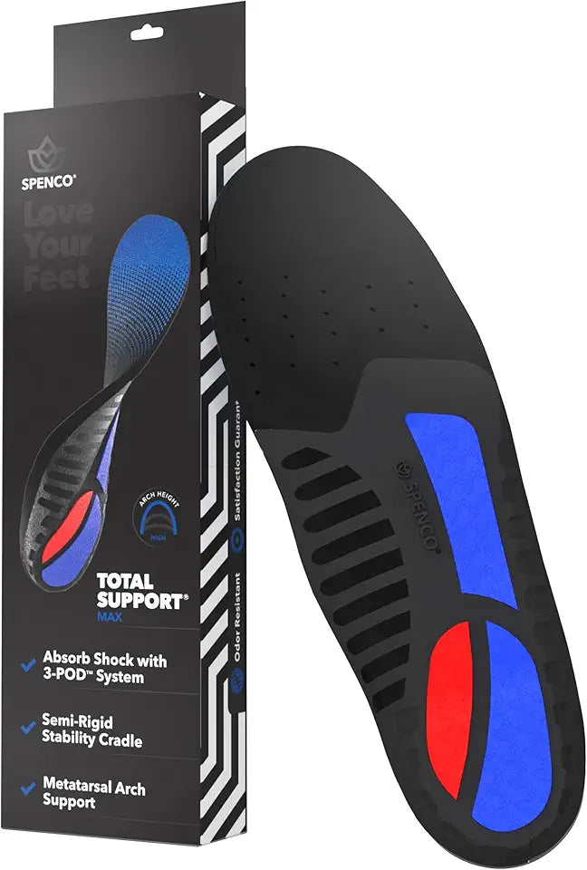 Shoe Insoles Arch Support Inserts Women's 9-10.5/Men's 8-9.5 V104