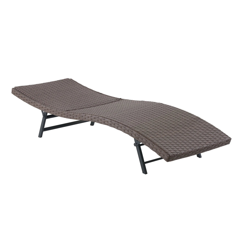 Wicker Outdoor Chaise Lounge, Set of 2 J14162