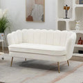 Boucle Loveseat Sofa with Gold Metal Legs F766