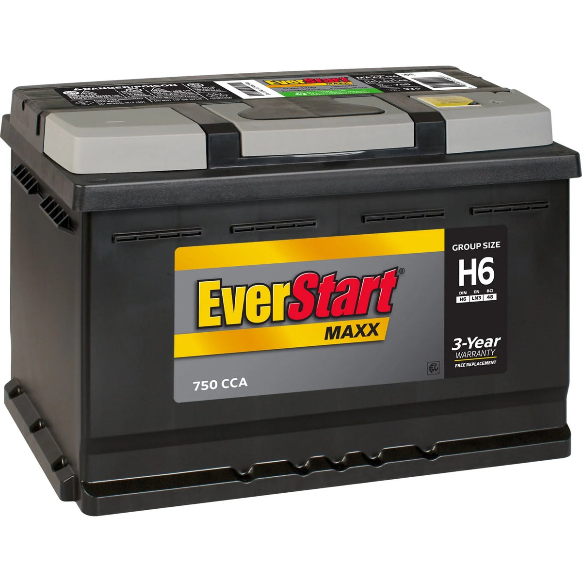 Lead Acid Automotive Battery Group Size H6 12 Volt 750 CCA T78643