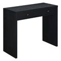 Black 36-inch Desk with Drawer F58778