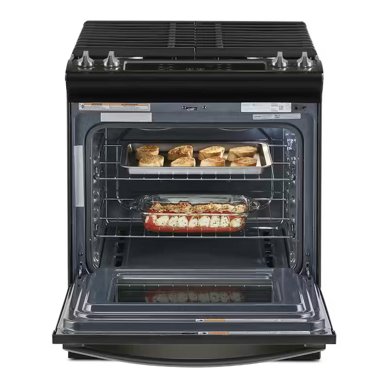 Black Stainless Gas Range C1849
