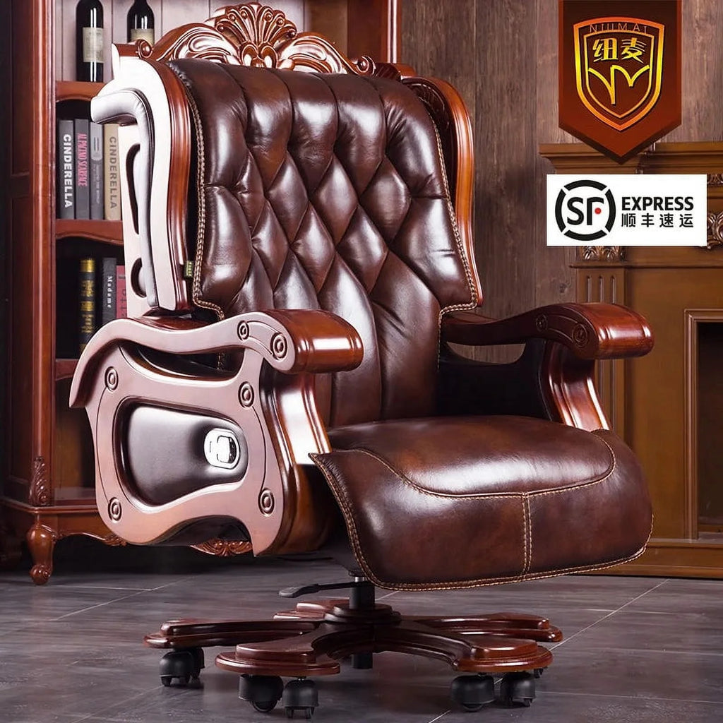 Foldable Swivel Leather Lounge Recliner M10501