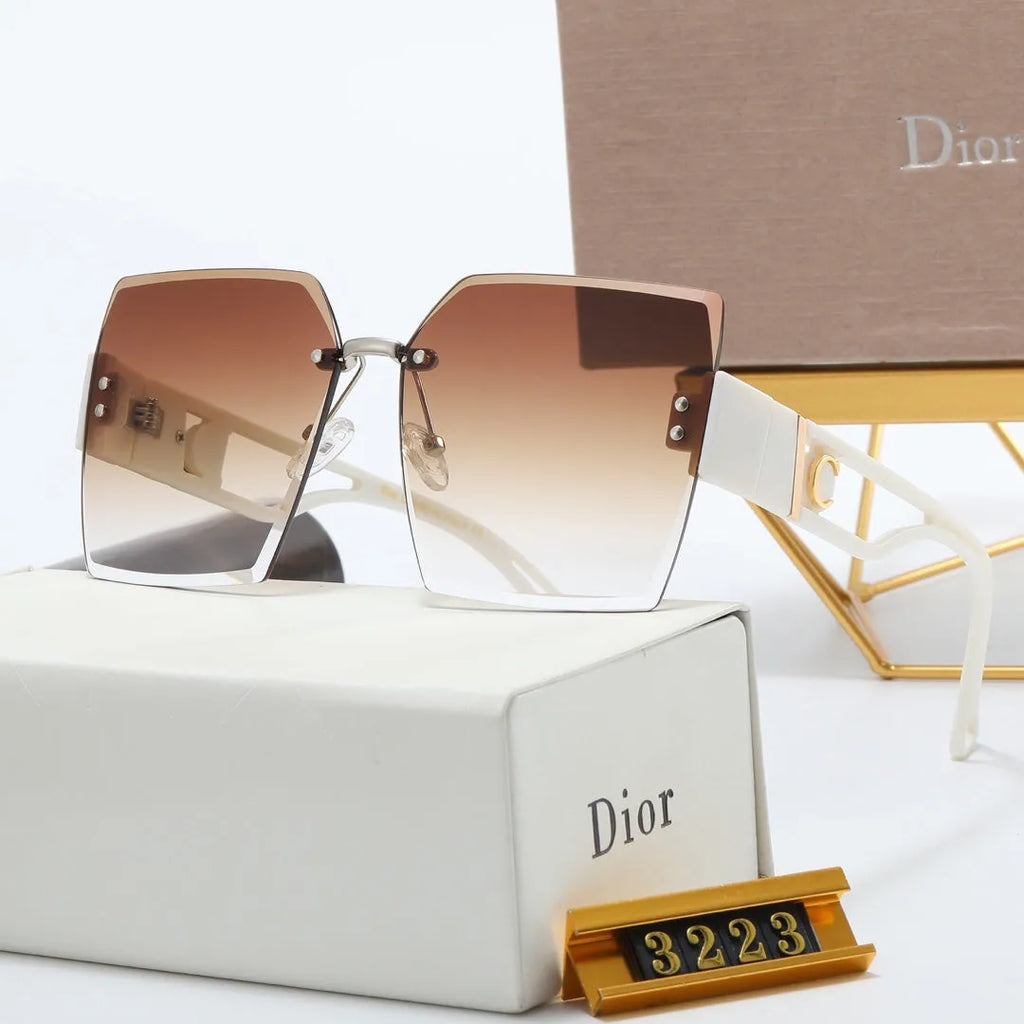 Rimless Nylon Lens Polarized Sunglasses E4695