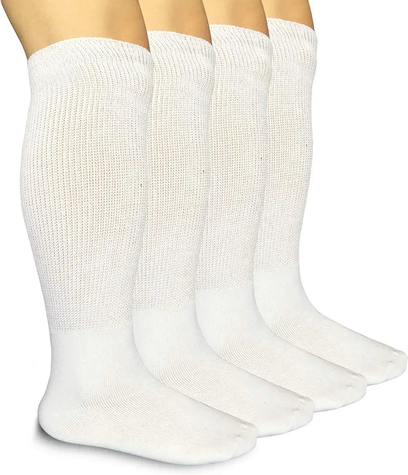 Extra Width Non-binding Knee High Socks 2 Pairs S132698