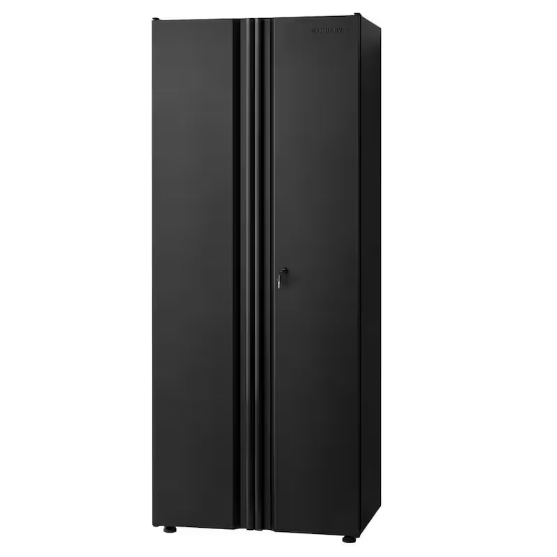 7 Piece Welded Steel Garage Storage System Black J816