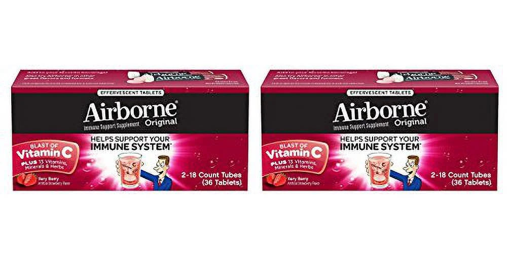 Very Berry Effervescent Tablets 1000mg Vitamin C 2-Pack 72 Tablets I979