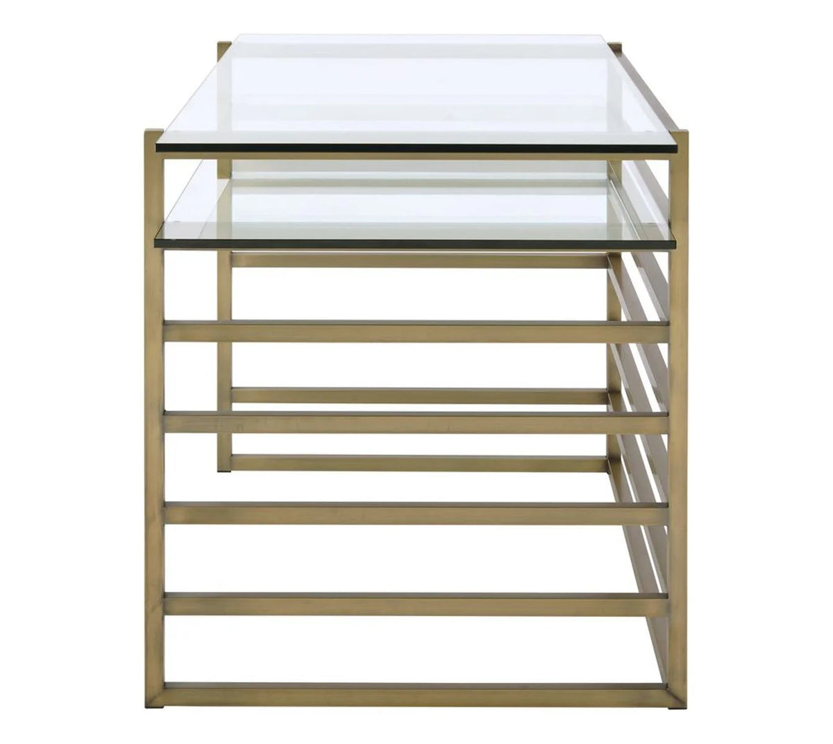 Antique Gold Clear Glass Desk A792535