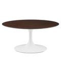 White Cherry Walnut Wood Coffee Table V269
