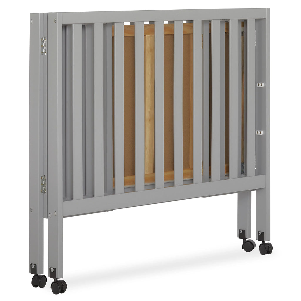 Pebble Grey Folding Crib T311