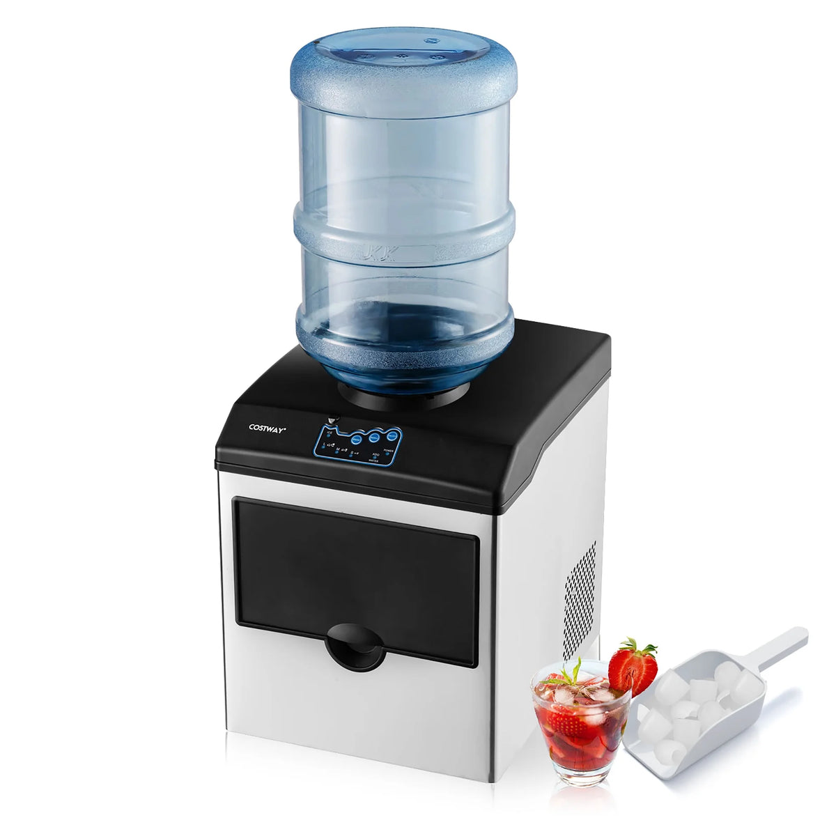 Stainless Steel Countertop Ice Maker Water Dispenser F90532
