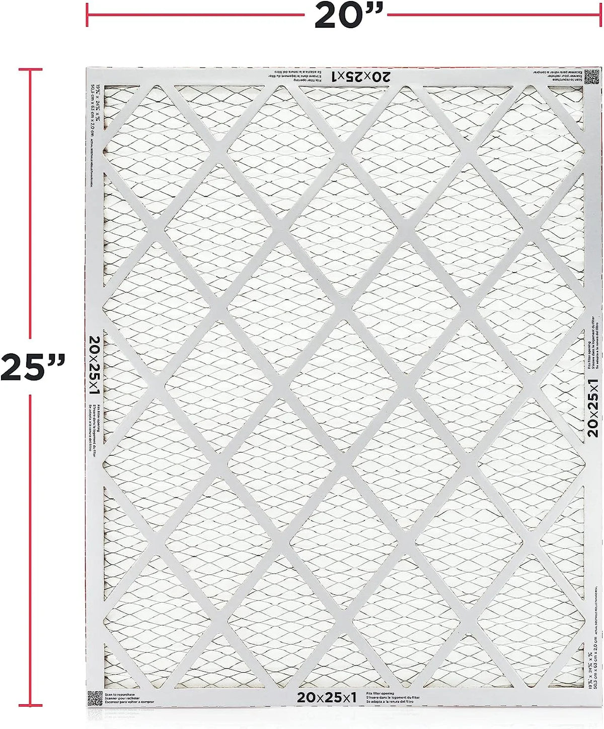 20" x 25" x 1" MERV 11 Air Filter 6 Pack F4839